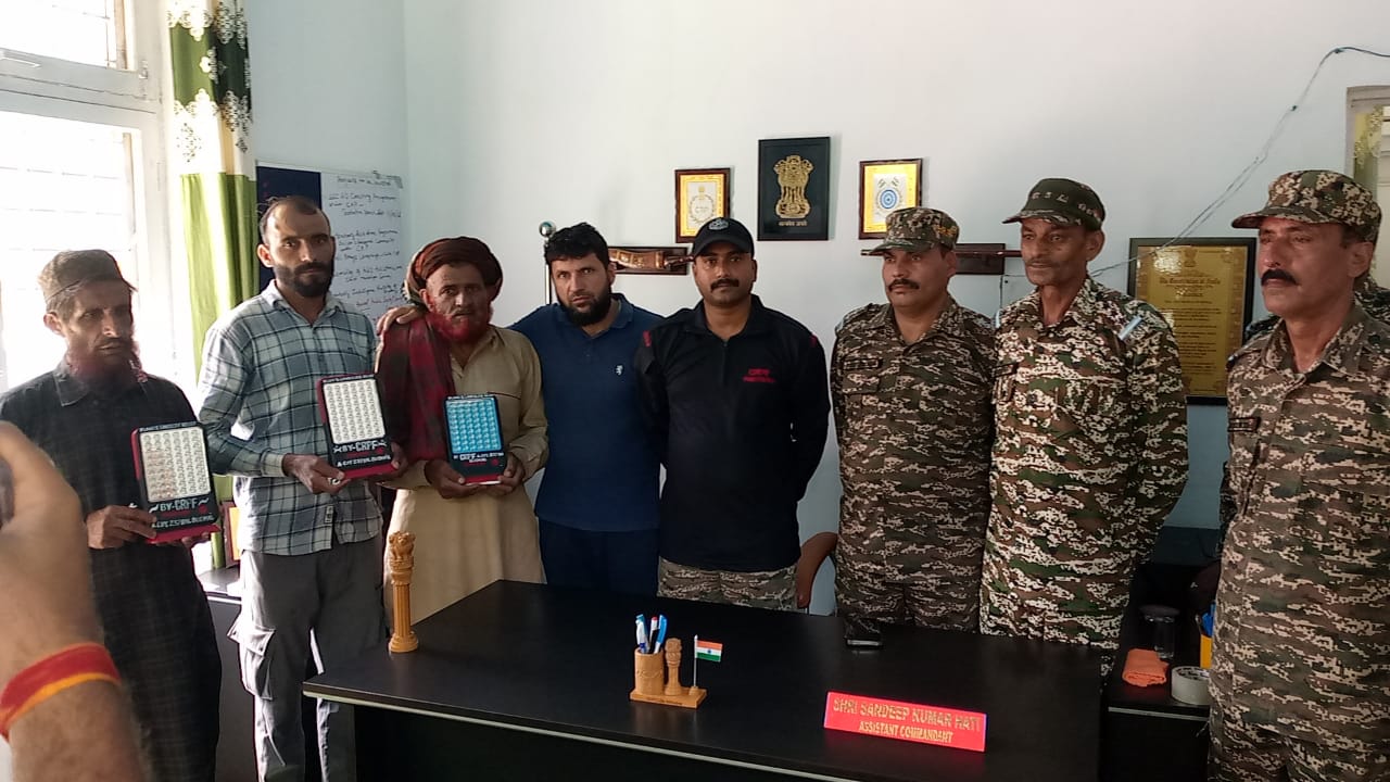 CRPF Provides Solar Emergency Lights to Landslide Victims in Kangota Village
