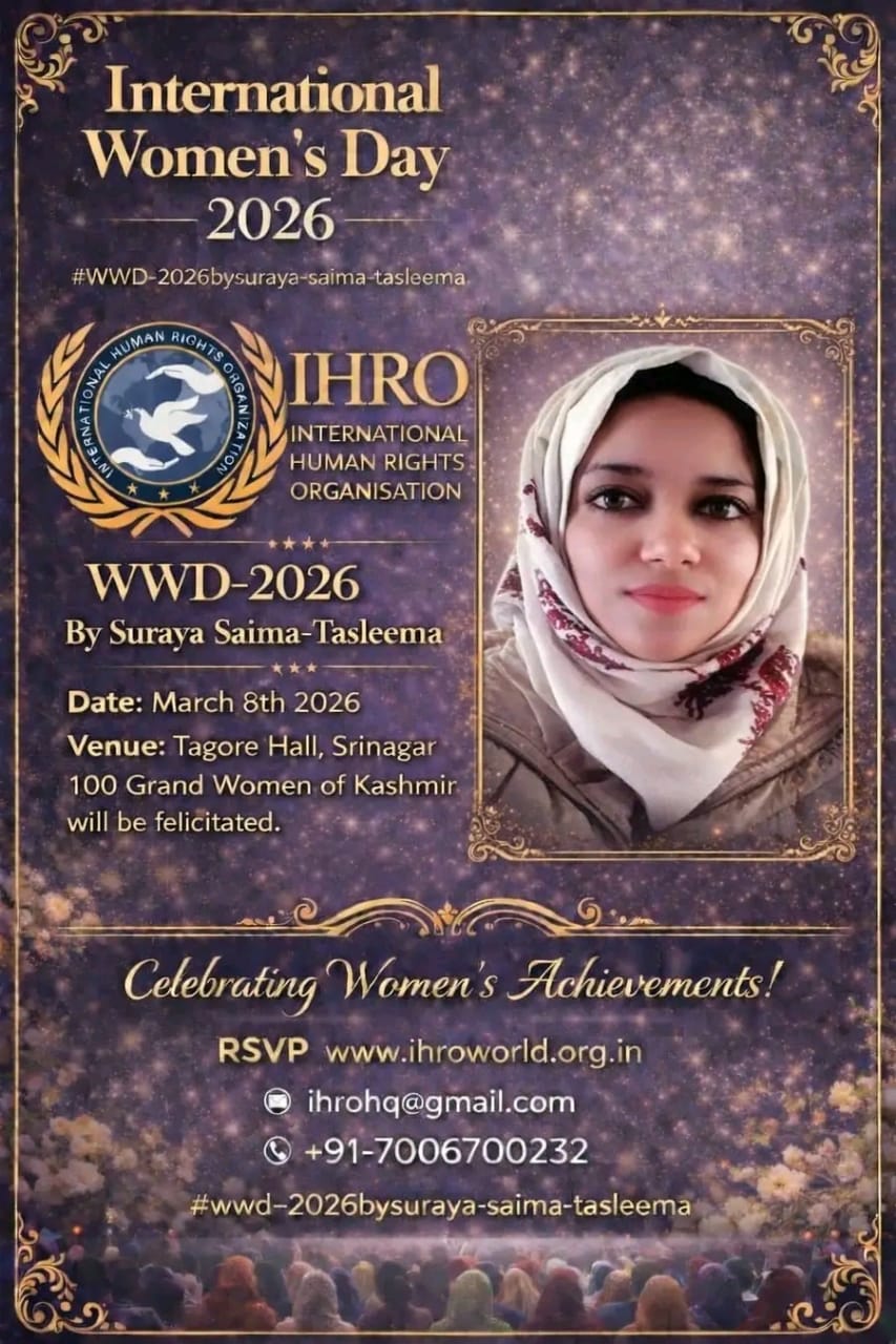 International Women’s Day 2026 Honouring Strength • Celebrating Excellence • Empowering Women