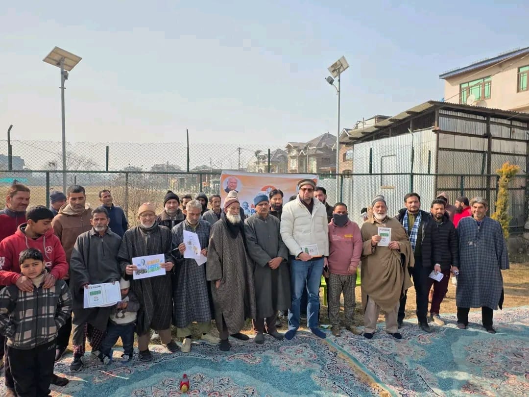 Dr. Audil Farooq Mir Leads ‘MGNREGA Bachao Sangram’ in Lasjan, Slams Centre Over Dilution of Scheme